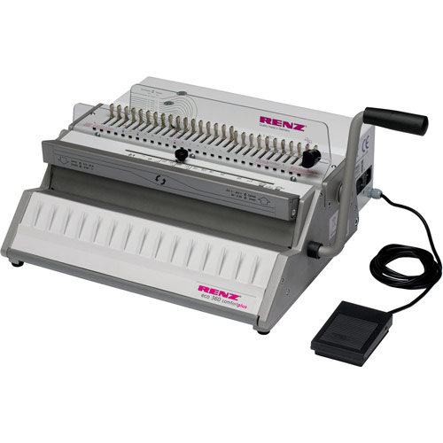 RENZ Eco 360 Comfortplus Wire Binding Machine with Electric Punch