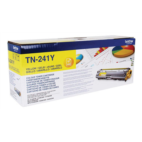 Brother Laser Toner Cartridge Page Life 1400pp Yellow