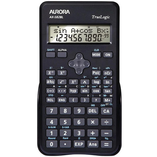 Aurora AX-582BL Calculator Scientific Black