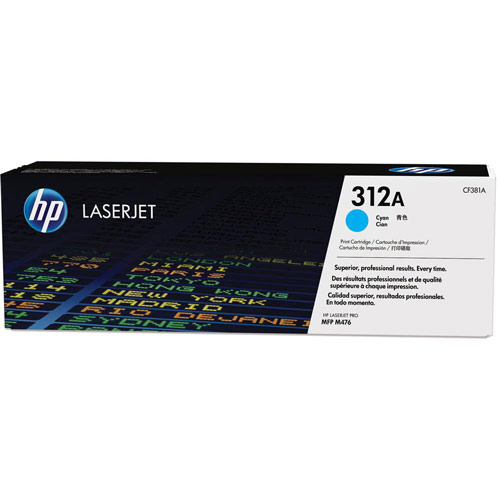 Hewlett Packard 312A Laser Toner Cartridge Page Life 2700 Cyan
