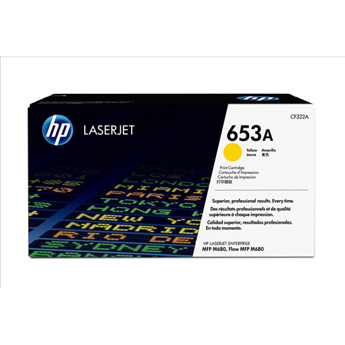 Hewlett Packard 653A Laser Toner Cartridge Page Life 16500 Yellow