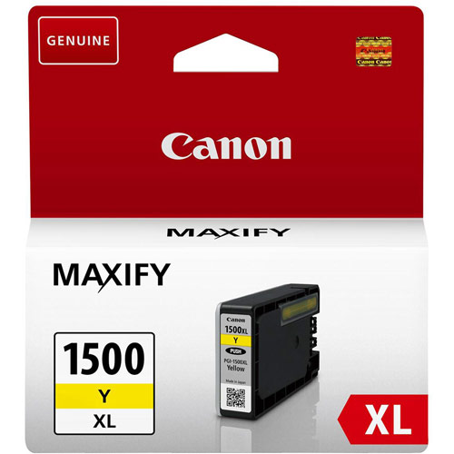 Canon PGI-1500XLC Inkjet Cartridge High Yield 12ml Page Life 935pp Yellow