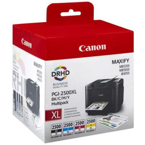 Canon PGI-2500XL Inkjet Cartridge Cyan, Magenta, Yellow and Black Multipack