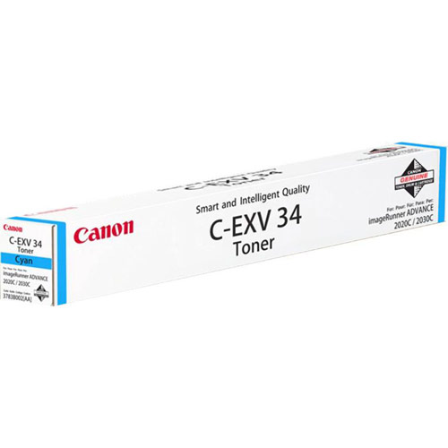 Canon CEXV34 Laser Toner Cartridge Page Life 19000pp Cyan