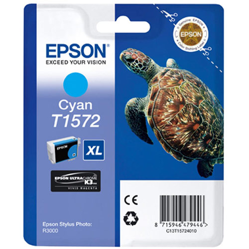 Epson T1572 Inkjet Cartridge Turtle 25.9ml Cyan