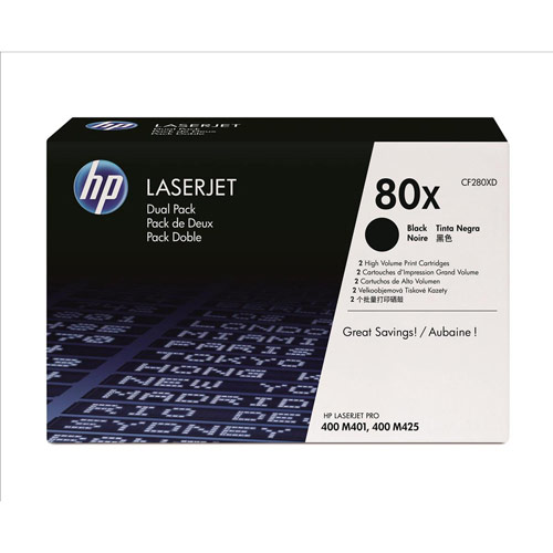 Hewlett Packard HP 80X Laser Toner Cartridge High Yield Page Life 6900pp Black