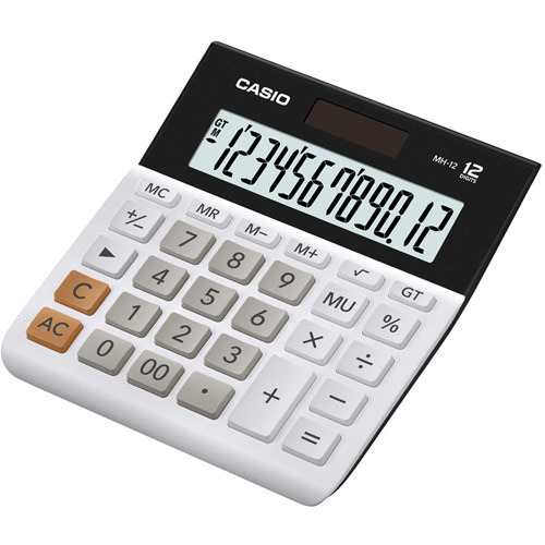 Casio Desktop Calculator 12 Digit Battery and Solar