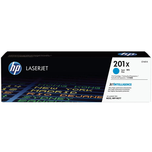 Hewlett Packard 201X Laserjet Toner Cartridge Cyan High Yield
