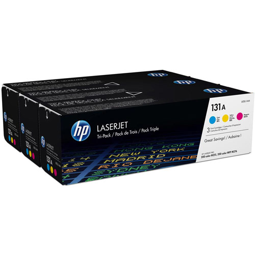 Hewlett Packard No.131A LaserJet Toner Cartridges Multipack 1800pp C/M/Y