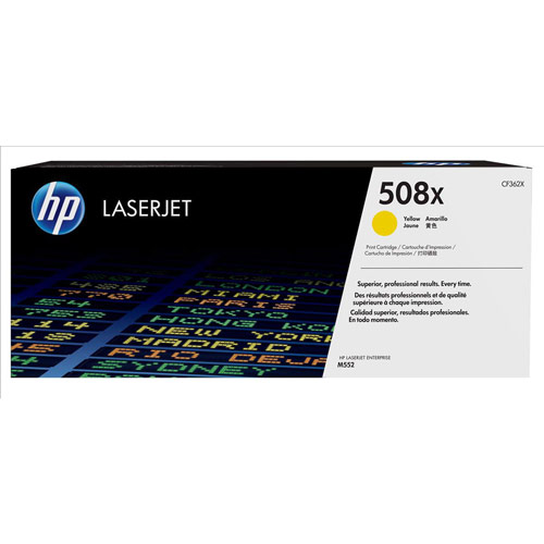 Hewlett Packard 508X LaserJet Toner Cartridge Page Life 12500pp Yellow