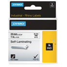 Dymo 1734821 24mm Black on White Self Laminating Tape