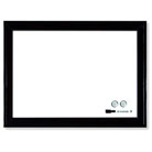 Nobo 1903785 Magnetic Dry Erase Whiteboard Black plastic Frame 430 x 585mm