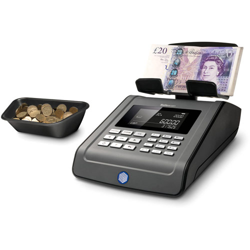 Safescan 6185 Money Counting Scale for Coins and Notes - Black
