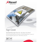 Rexel 2104254 Signmaker Standard Gloss Sign Covers A3 Pack of 10