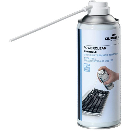 Durable Powerclean Air Duster Gas Cleaner Flammable Inverted 200ml