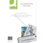 Q Connect Value Gloss Laminating Pouches - All sizes