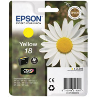 Epson 18 Inkjet Cartridge Daisy Capacity 3.3ml Yellow