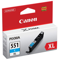 Canon CLI-551C XL Inkjet Cartridge Page Life 665pp Cyan