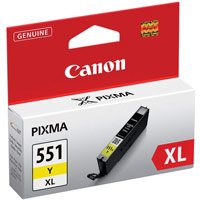 Canon CLI-551Y XL Inkjet Cartridge Page Life 685pp Yellow
