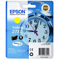 Epson 27XL Inkjet Cartridge Alarm Clock Capacity 10.4ml Yellow