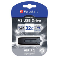 Verbatim V3 USB 3.0 Drive Black/Grey 32GB