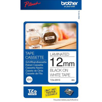 Brother P-Touch TZe-231S 12mmx4m Black On White Labelling Tape