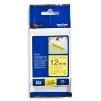 Brother TZES631 Black on Yellow 12mm strong adhesive tape