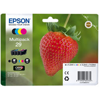Epson No. 29 InkJet Cartridge 175pp Black 180pp Colour CMYK