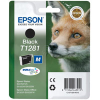 Epson T1281 Inkjet Cartridge DURABrite Fox Capacity 5.9ml Black