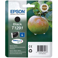 Epson T1291 Inkjet Cartridge DURABrite Apple L Capacity 11.2ml Black
