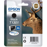 Epson T1301 Inkjet Cartridge DURABrite Stag XL Capacity 25.4ml Black