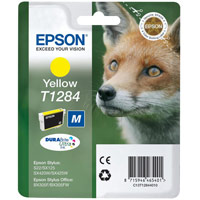 Epson T1284 Inkjet Cartridge DURABrite Fox Capacity 3.5ml Yellow