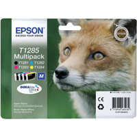 Epson T1285 Inkjet Cartridge DURABrite Fox 16.4ml Black, Cyan, Magenta and Yellow