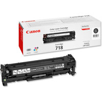 Canon CRG-718BK Laser Toner Cartridge Page Life 3400pp Black