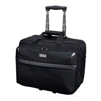 Lightpak Business Trolley Bag with Laptop Compartment Nylon Capacity 17in Black
