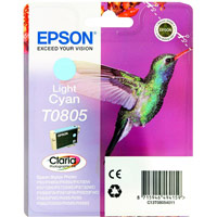 Epson T0805 Inkjet Cartridge Clariaingbird Page Life 330-410pp Light Cyan