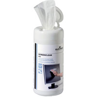Durable Screenclean Moist Low Lint Cleaning Wipes Pre-saturated