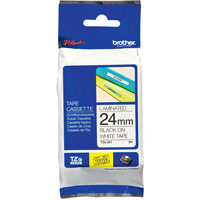 Brother P-touch TZE Label Tape 24mmx8m Black on White