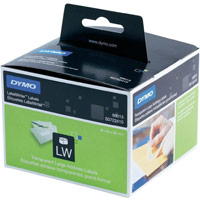 Dymo LabelWriter Labels Large Address Plastic Clear