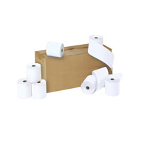 Credit Card Rolls Carbonless 2-ply 57x55x12.7mm Length 16m White [Pack 20]