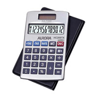 Aurora HC208TX Handheld Calculator