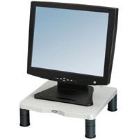 Fellowes Standard Monitor Riser 17in CRT 21in TFT Capacity 27kg 3 Heights 51-102mm Grey
