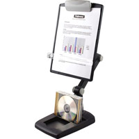 Fellowes Weighted Base Multipositional Copyholder Landscape and Portrait 3 Joints Graphite