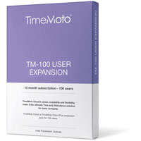 Safescan TimeMoto Cloud Software 100 User Expansion 12 Month Subscription