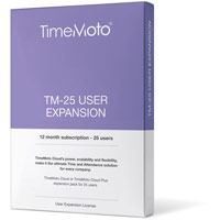 Safescan TimeMoto Cloud Software 25 User Expansion 12 Month Subscription